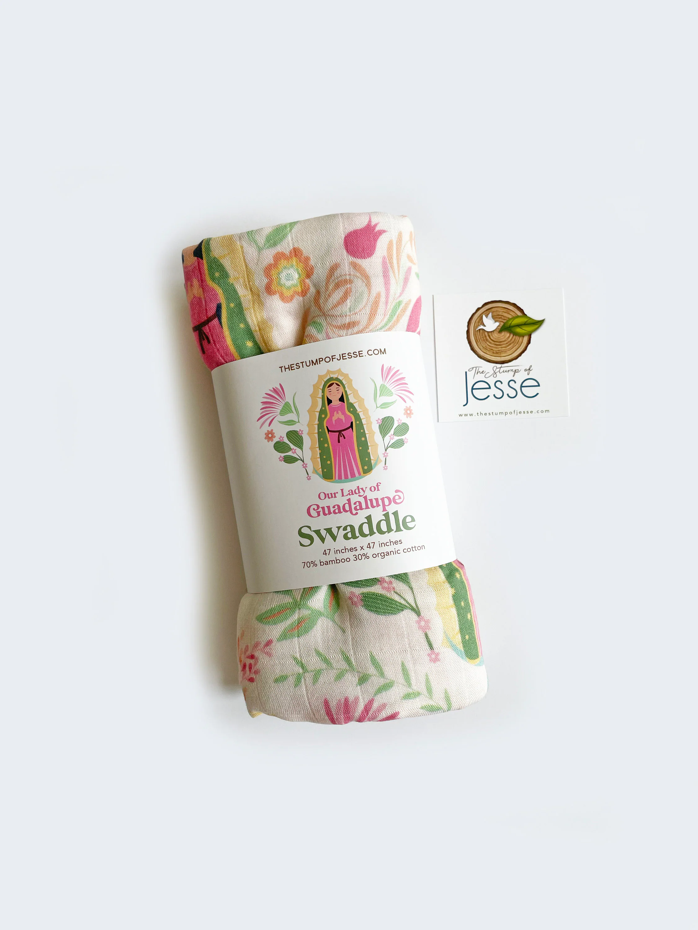 Our Lady of Guadalupe Muslin Swaddle