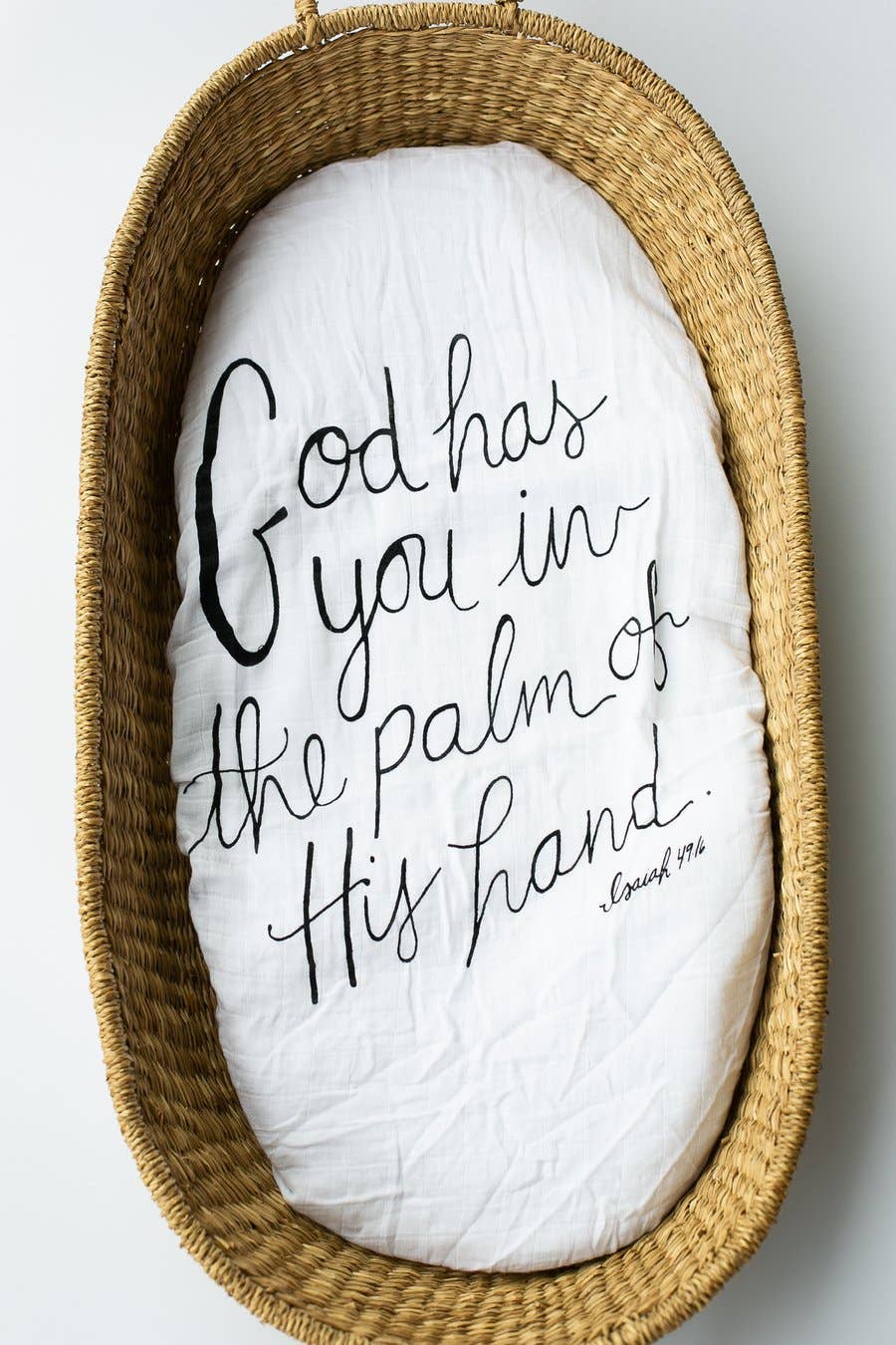 Versatile Moses Basket/Bassinet/Small Cover - Isaiah 49:16
