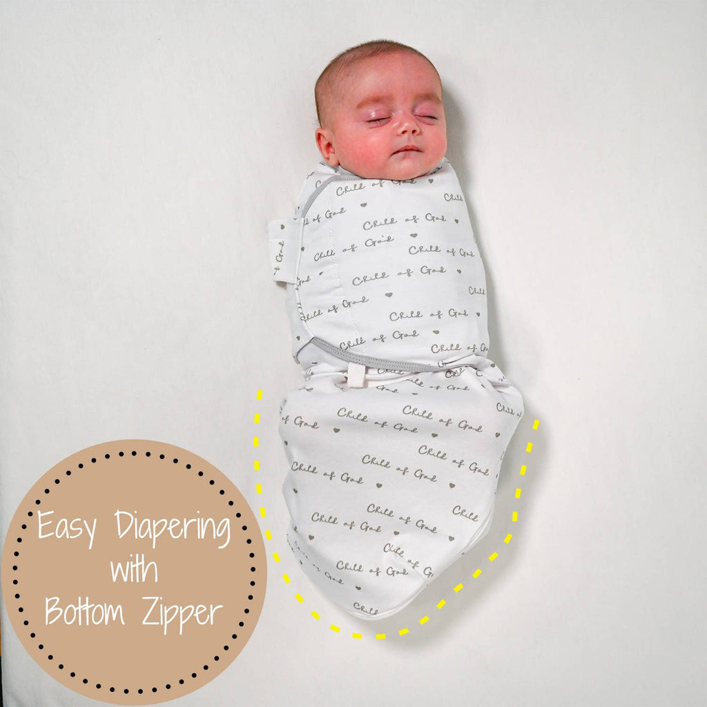 Cotton Velcro Newborn Swaddle Sack Child of God