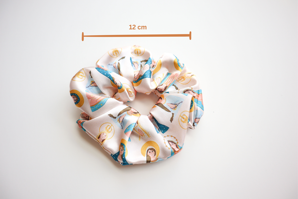 Blessed Mother Satin Scrunchie