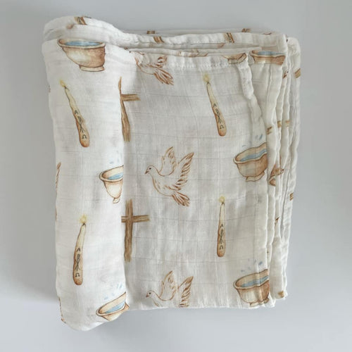 Baptism Swaddle Blanket