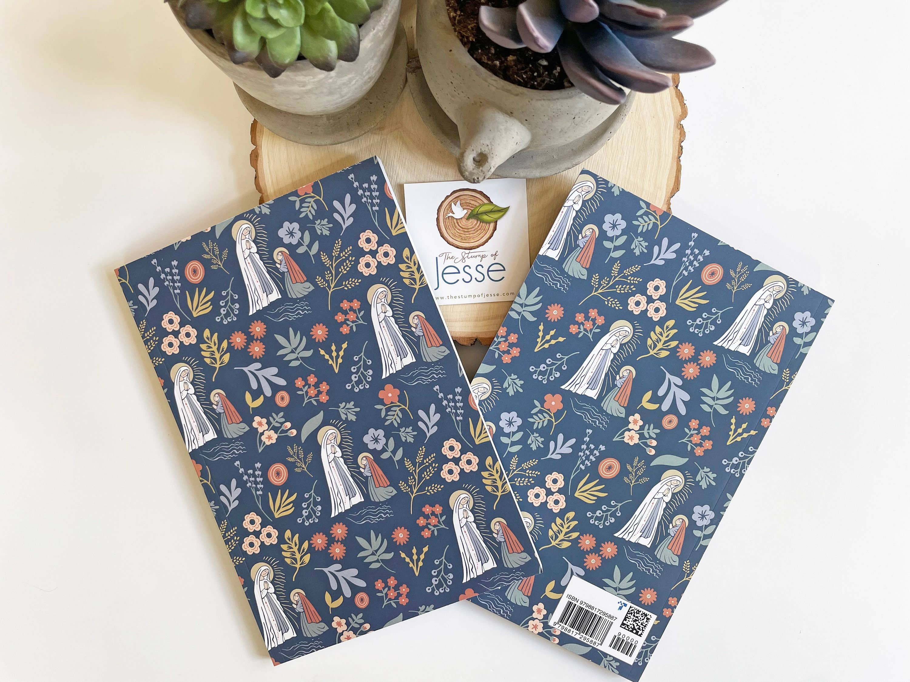 Our Lady of Lourdes Notebook & Journal 
Catholic Gift
