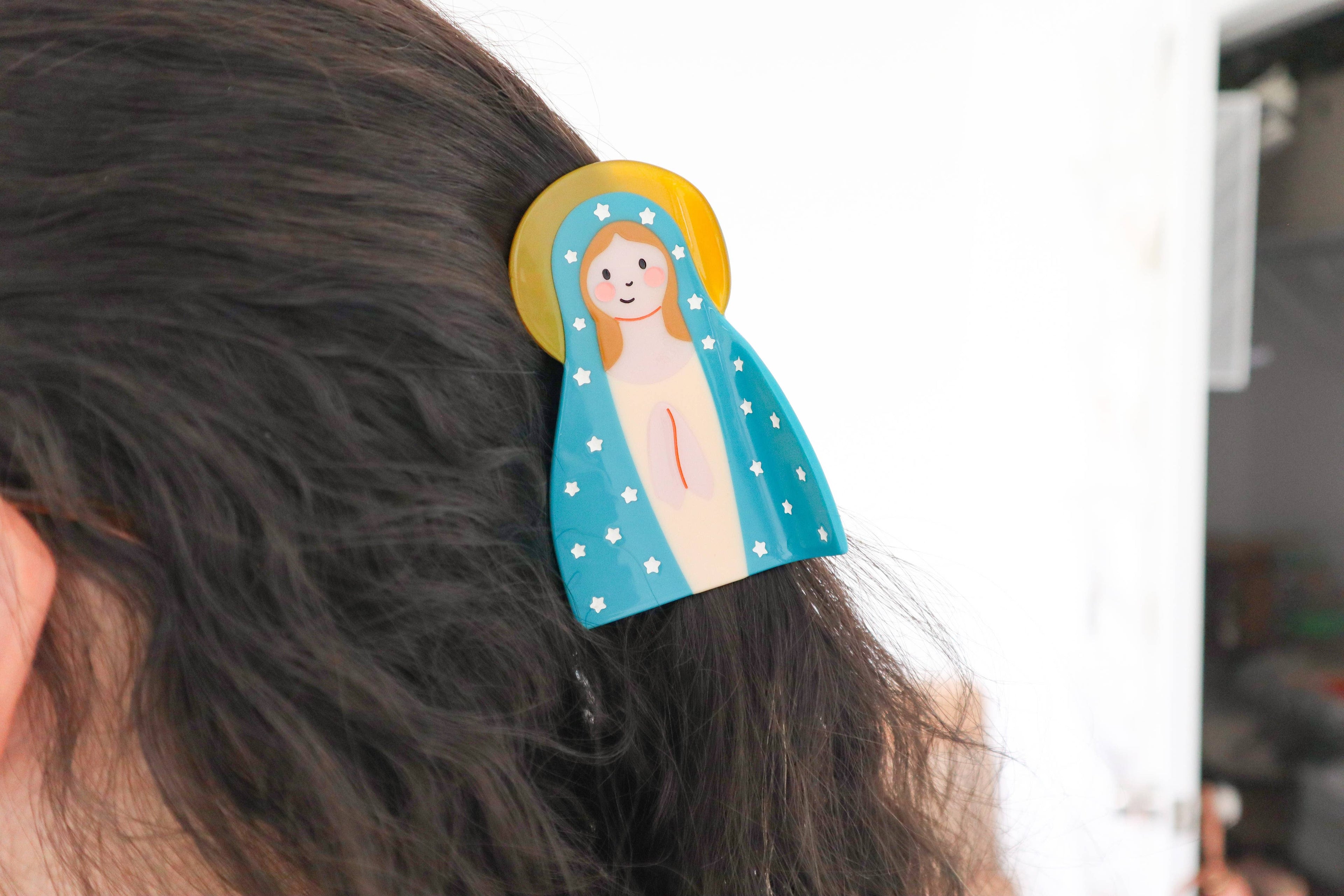 Our Lady Star of The Sea Hair Clip