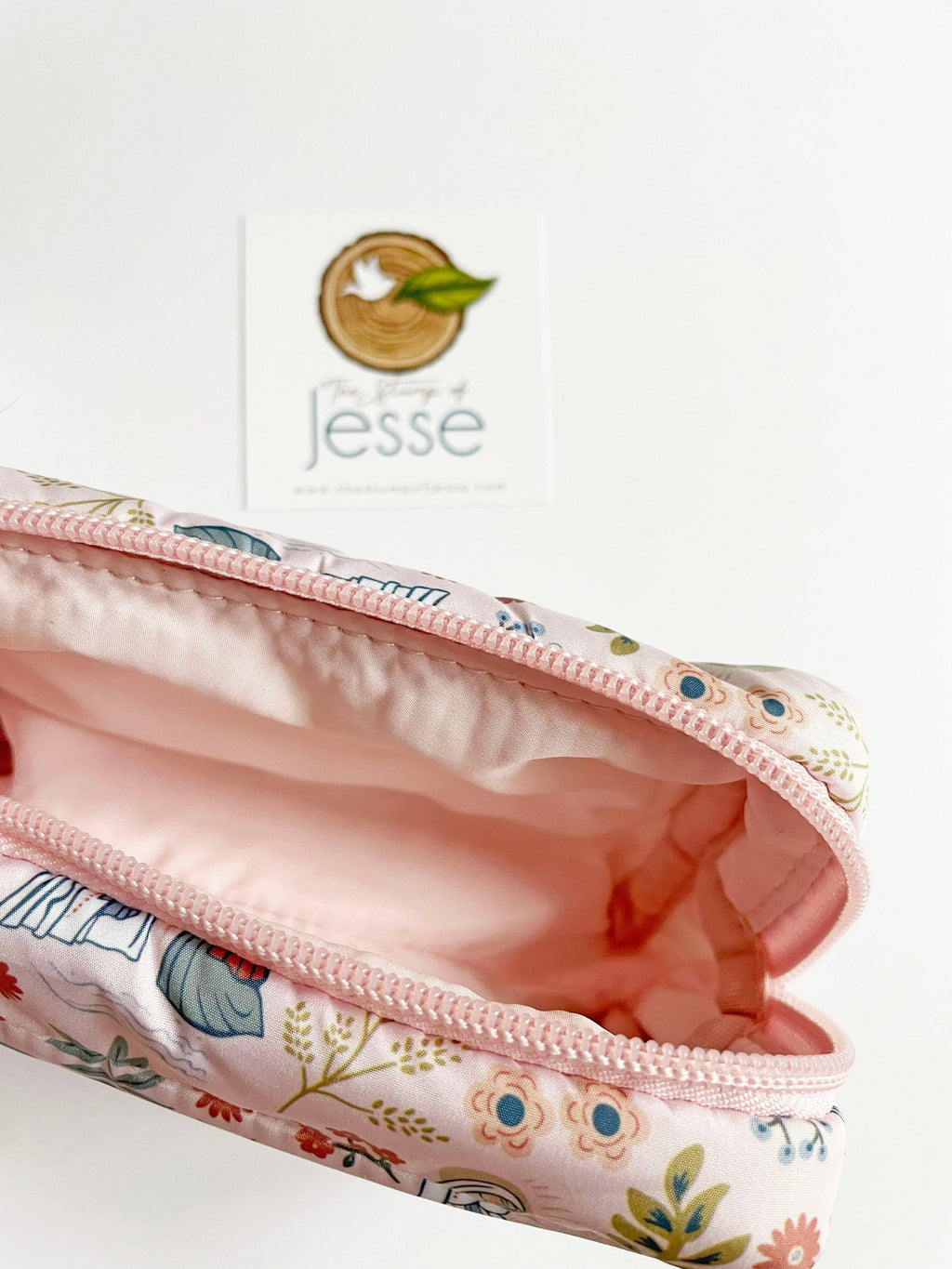 Our Lady of Lourdes Puffer Pouch