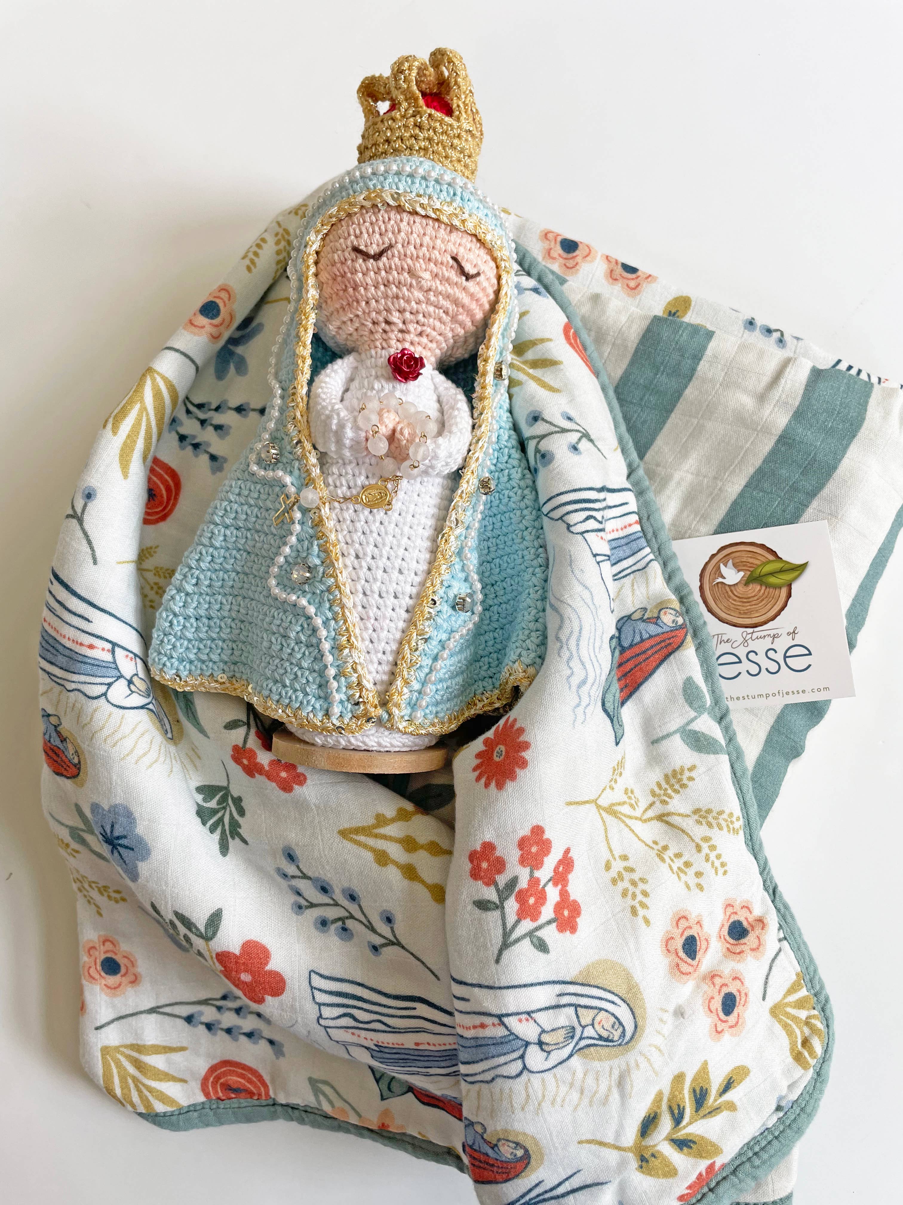 Our Lady of Lourdes & St. Bernadette Blanket