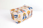 Blessed Mother Quilted Makeup Bag
