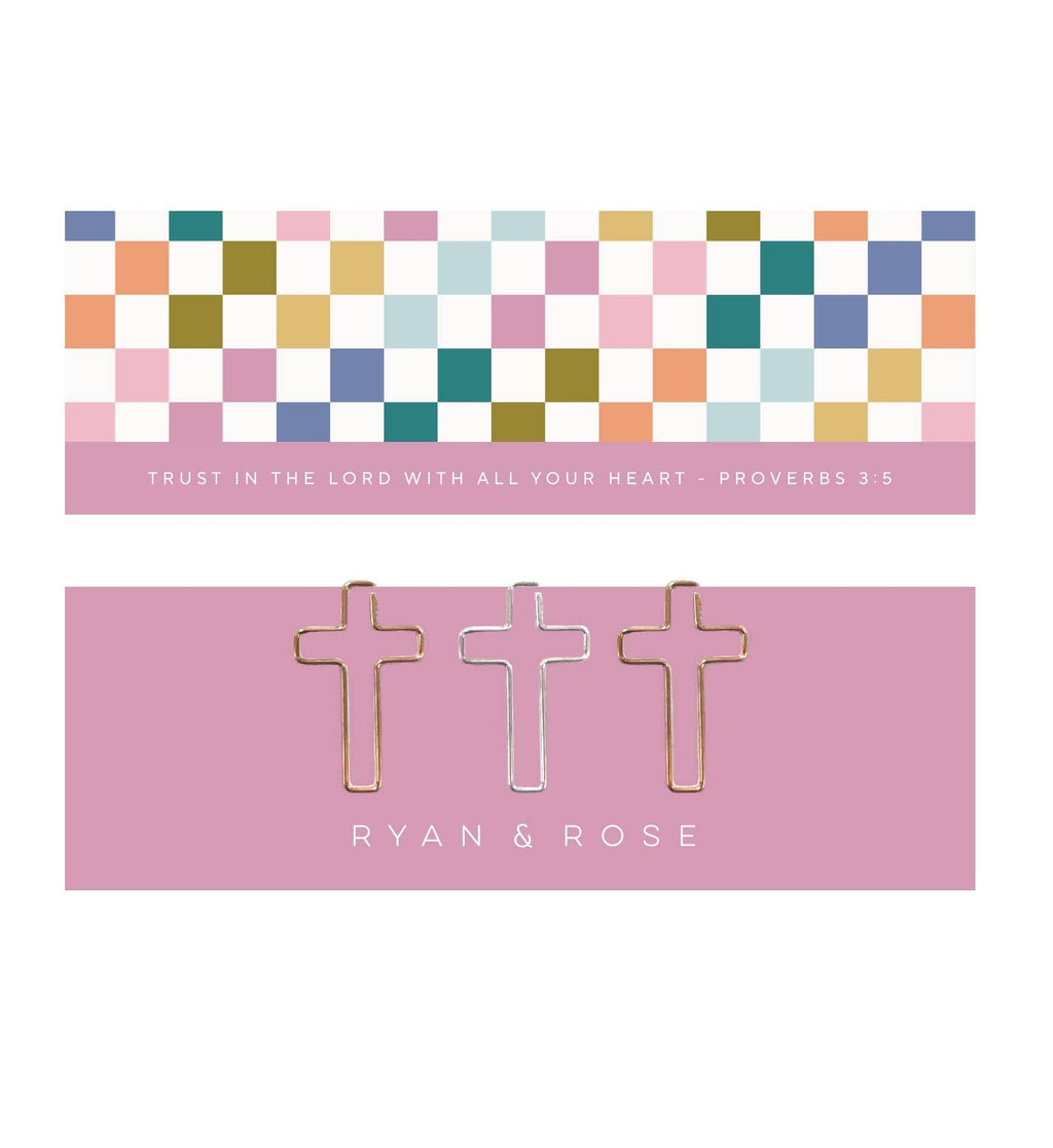 Bookmark + Cross Paper Clips