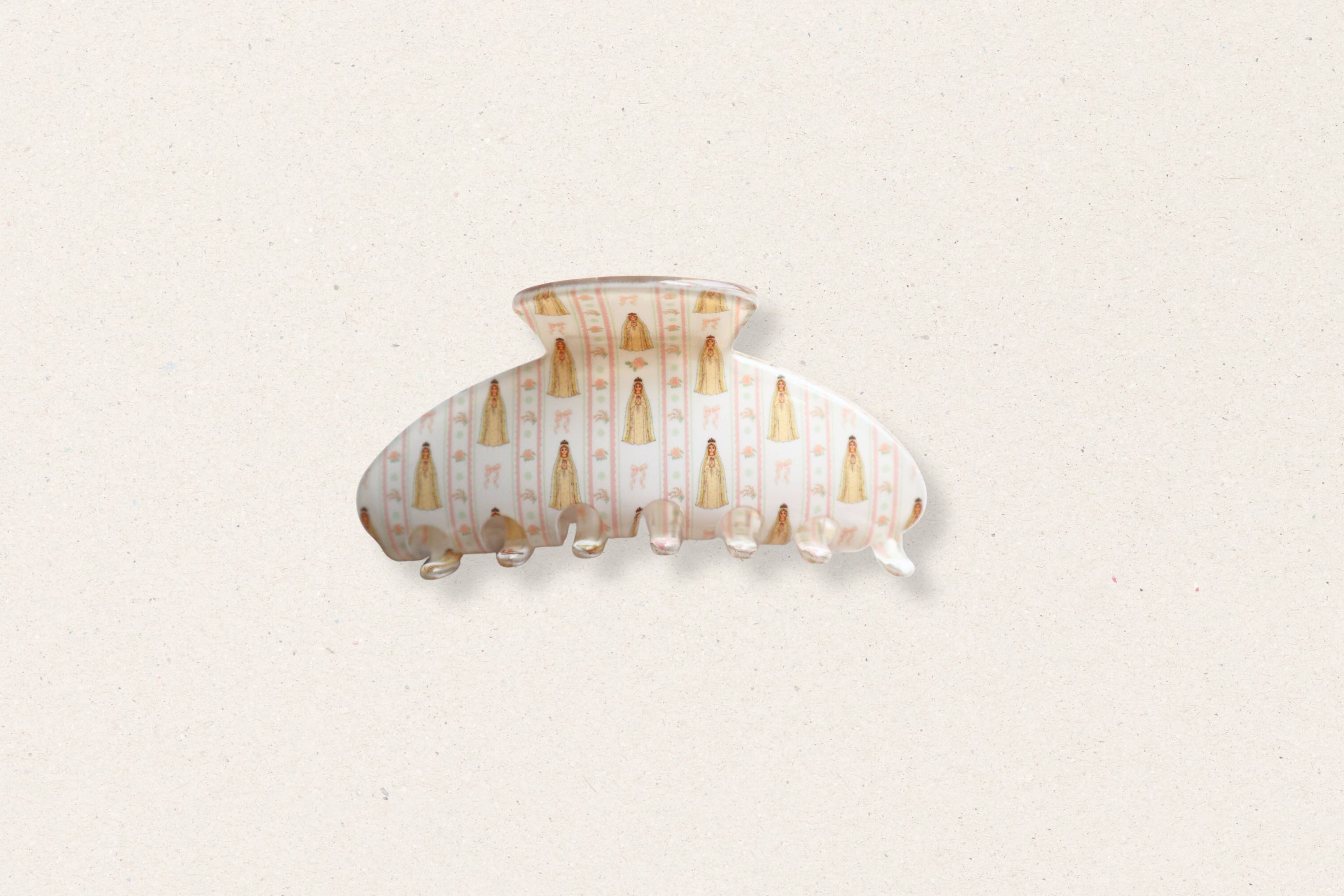 Our Lady of Fatima Hair Clip