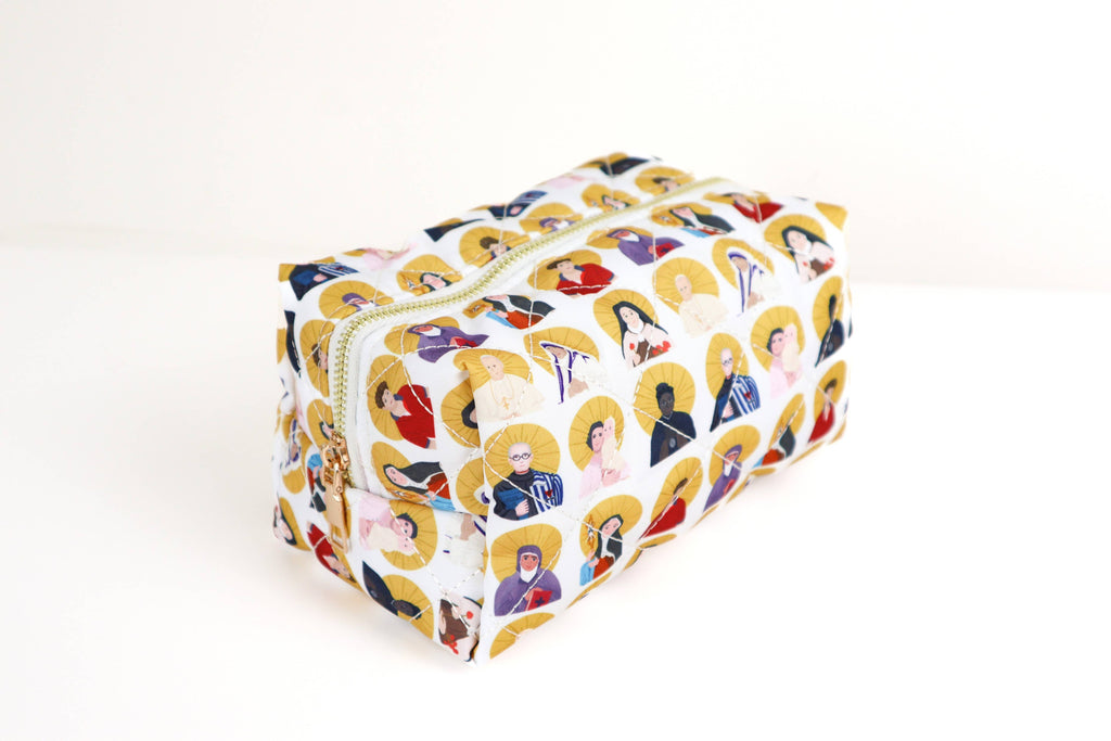 Saints Quilted Pouch