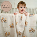 Noah's Ark Muslin Swaddle