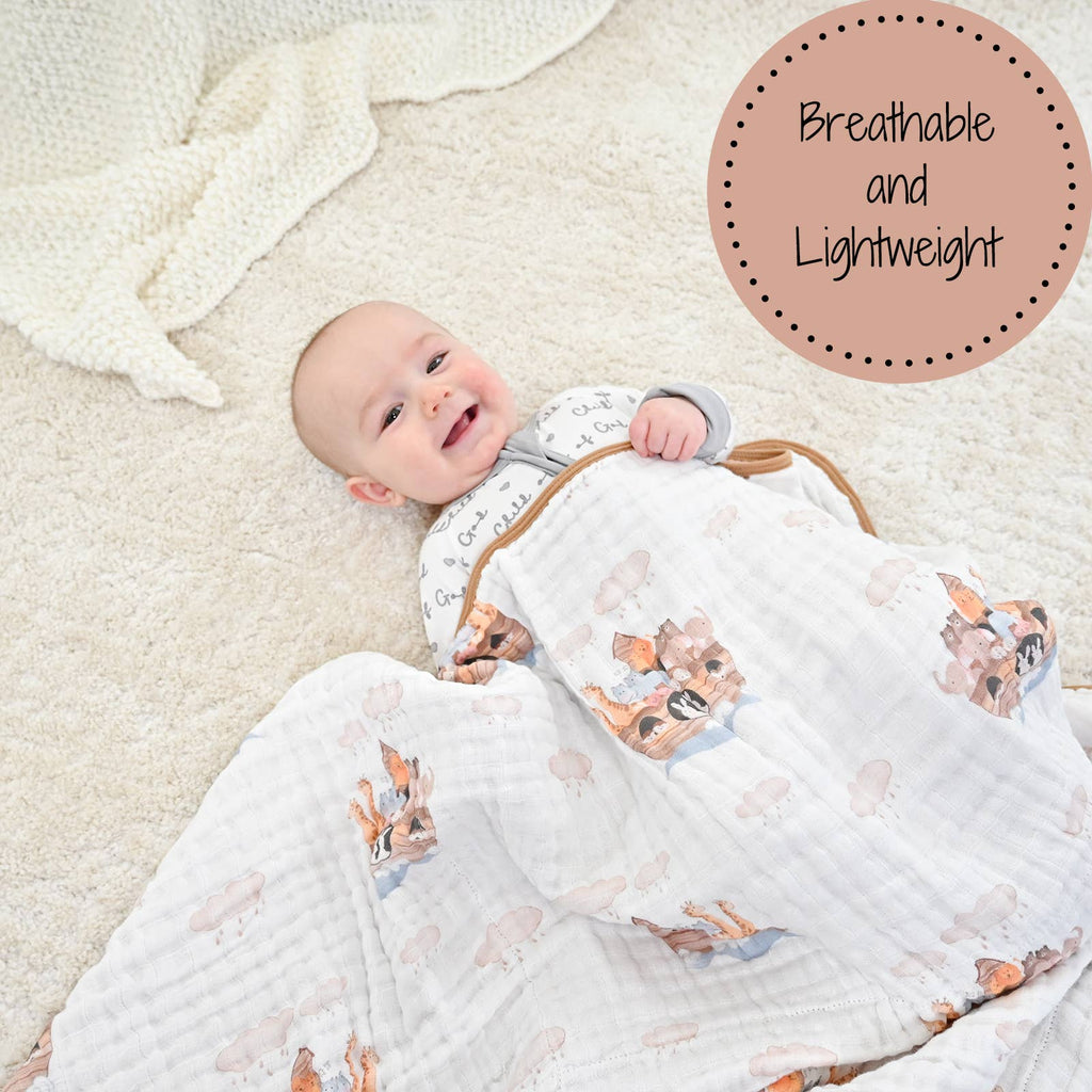 Noah's Ark Muslin Blanket