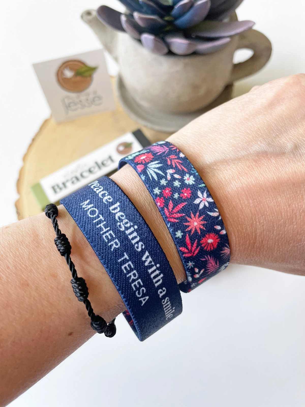 Mother Teresa Elastic Bracelet, Catholic Gift