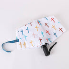 Umbrella Compact Colorful Crosses