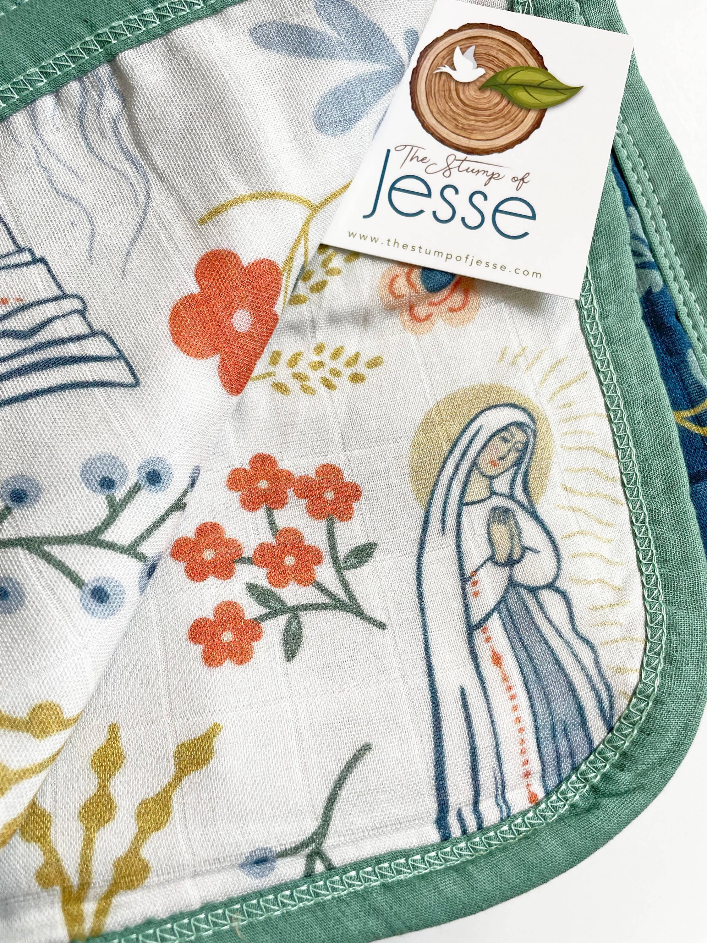 Our Lady of Lourdes & St. Bernadette Blanket