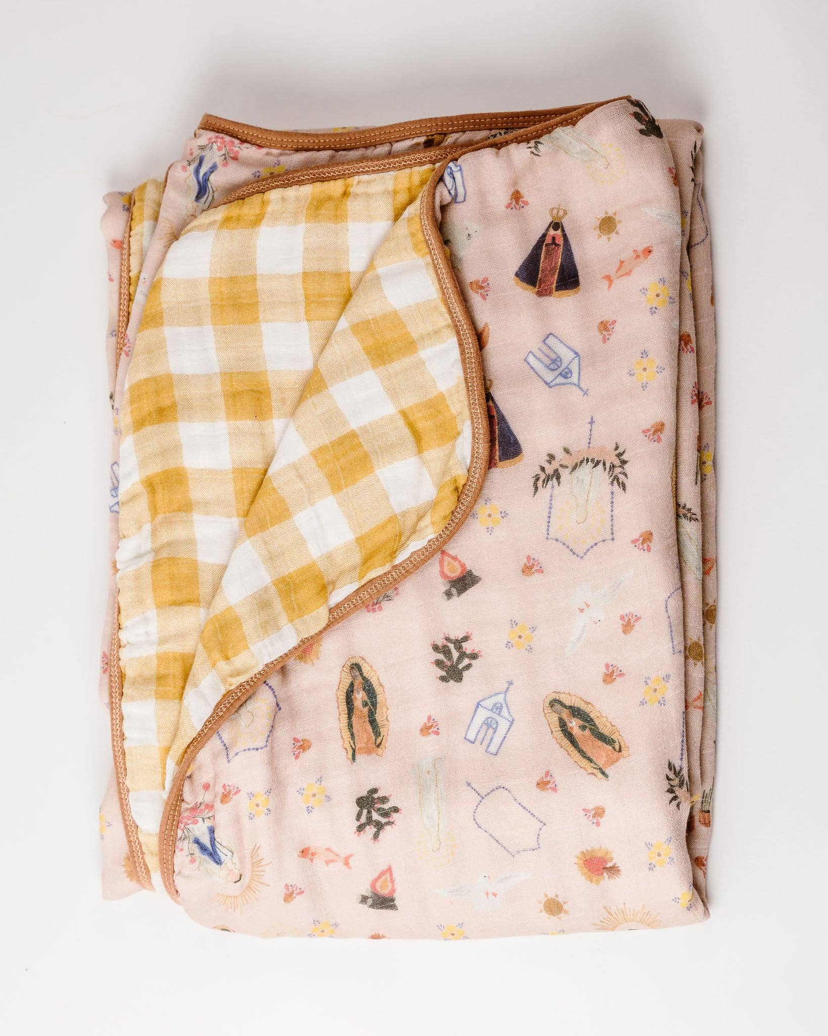 Pink Marian Deluxe Muslin Blanket