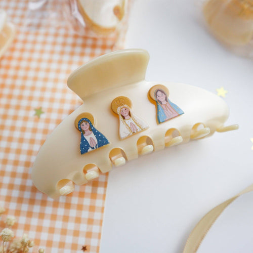 Blessed Mother Trio Hair Clip