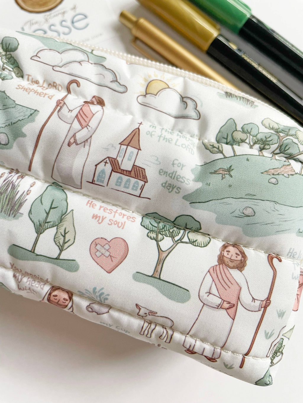 The Good Shepherd Puffer Pouch