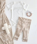 Swaddle Blanket + Cross Rattle - Answered Prayer