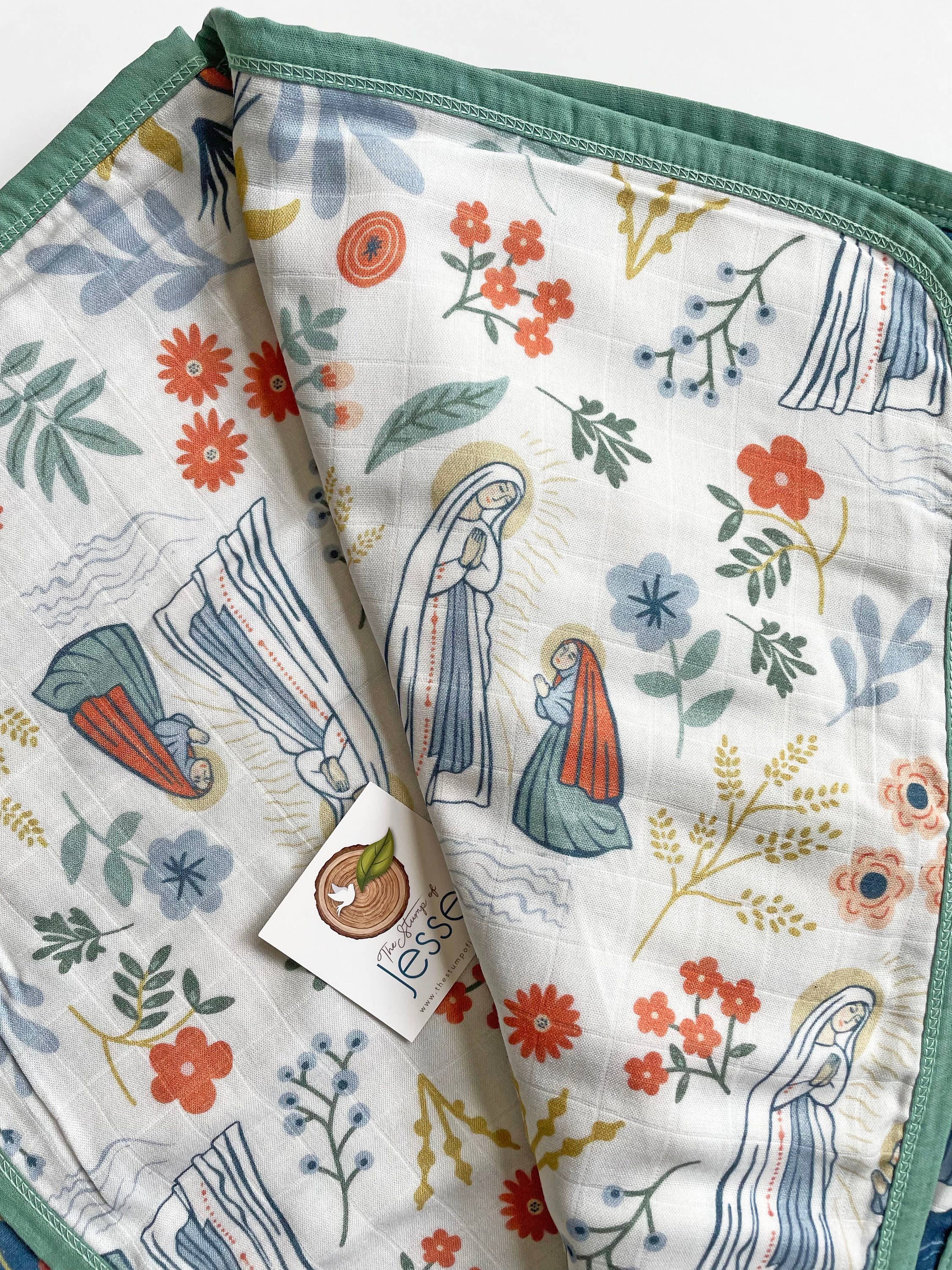 Our Lady of Lourdes & St. Bernadette Blanket