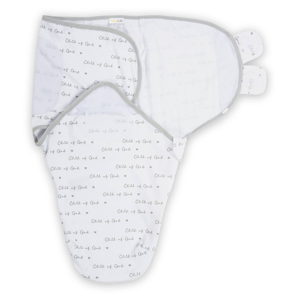 Cotton Velcro Newborn Swaddle Sack Child of God