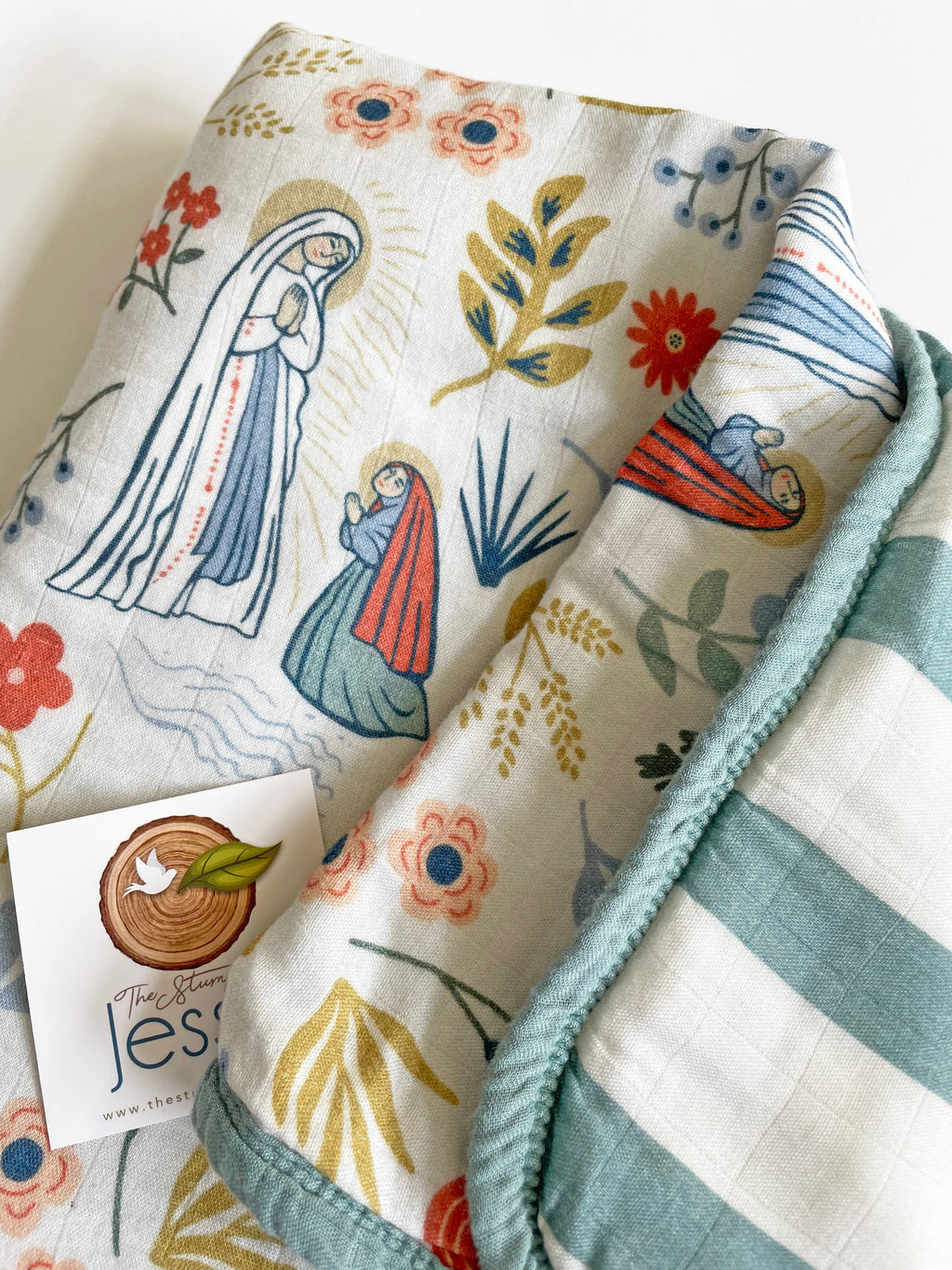 Our Lady of Lourdes & St. Bernadette Blanket