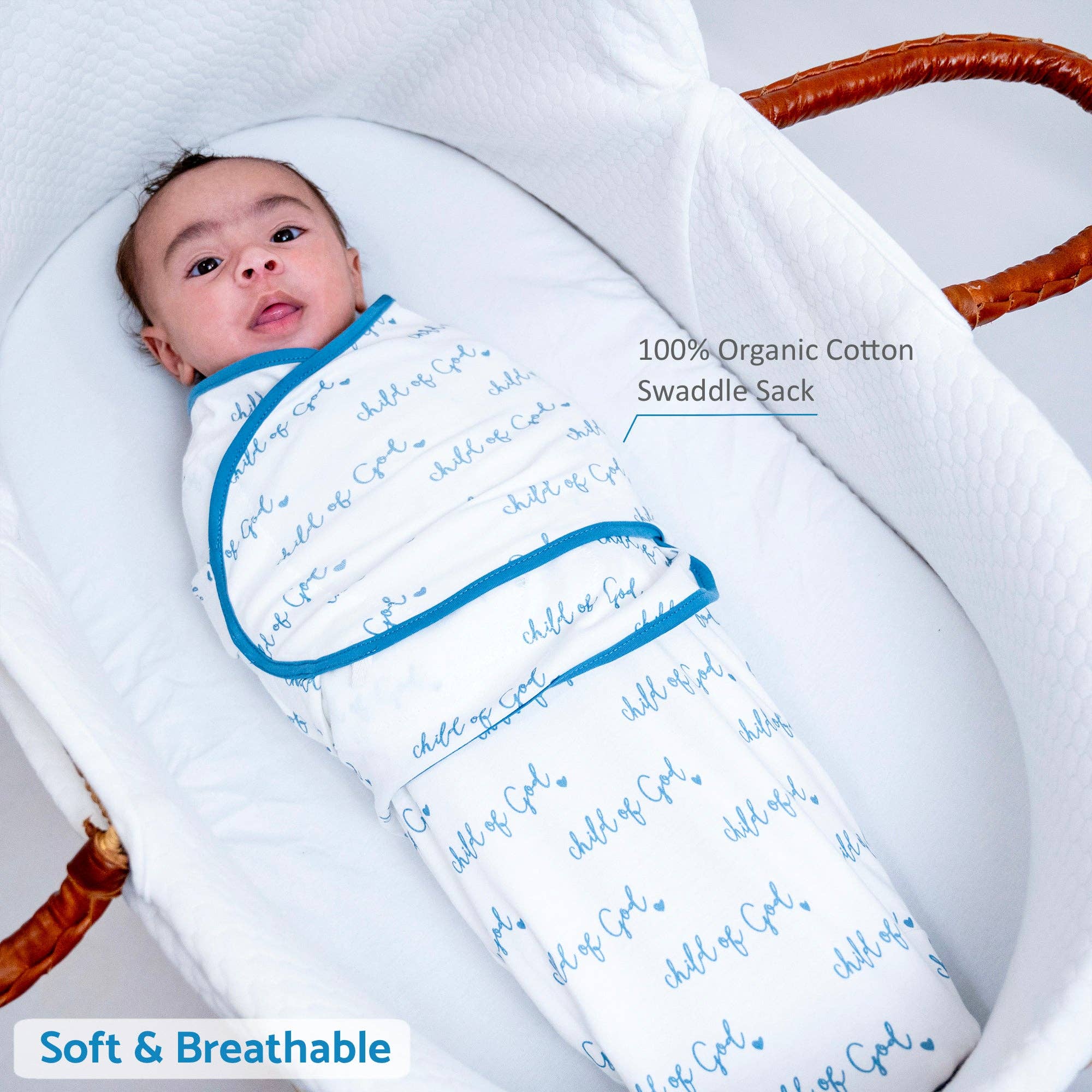 Velcro Newborn Swaddle - Child of God