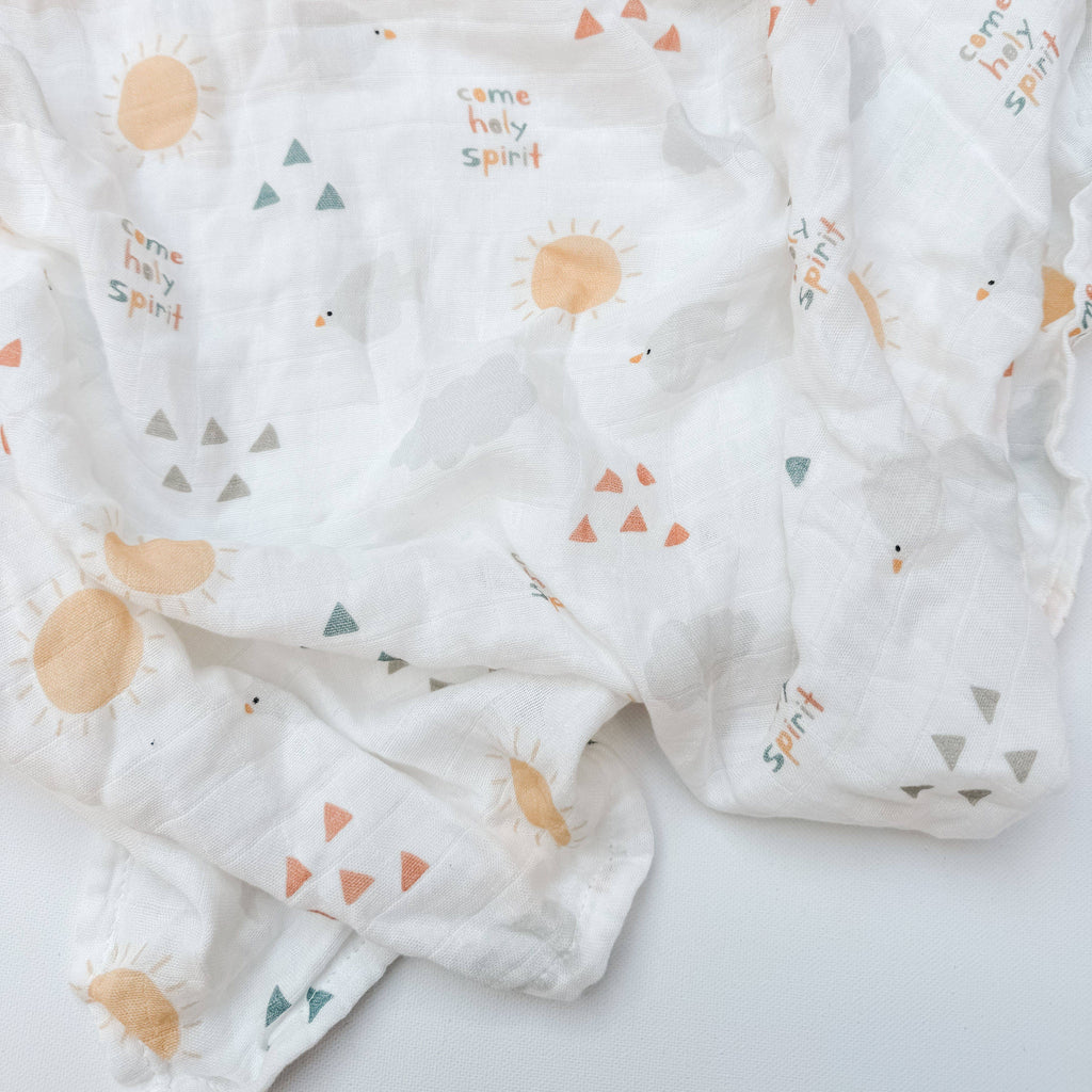 Come Holy Spirit - Catholic  Muslin Swaddle