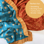 Our Lady of Guadalupe Double Sided Muslin Blanket