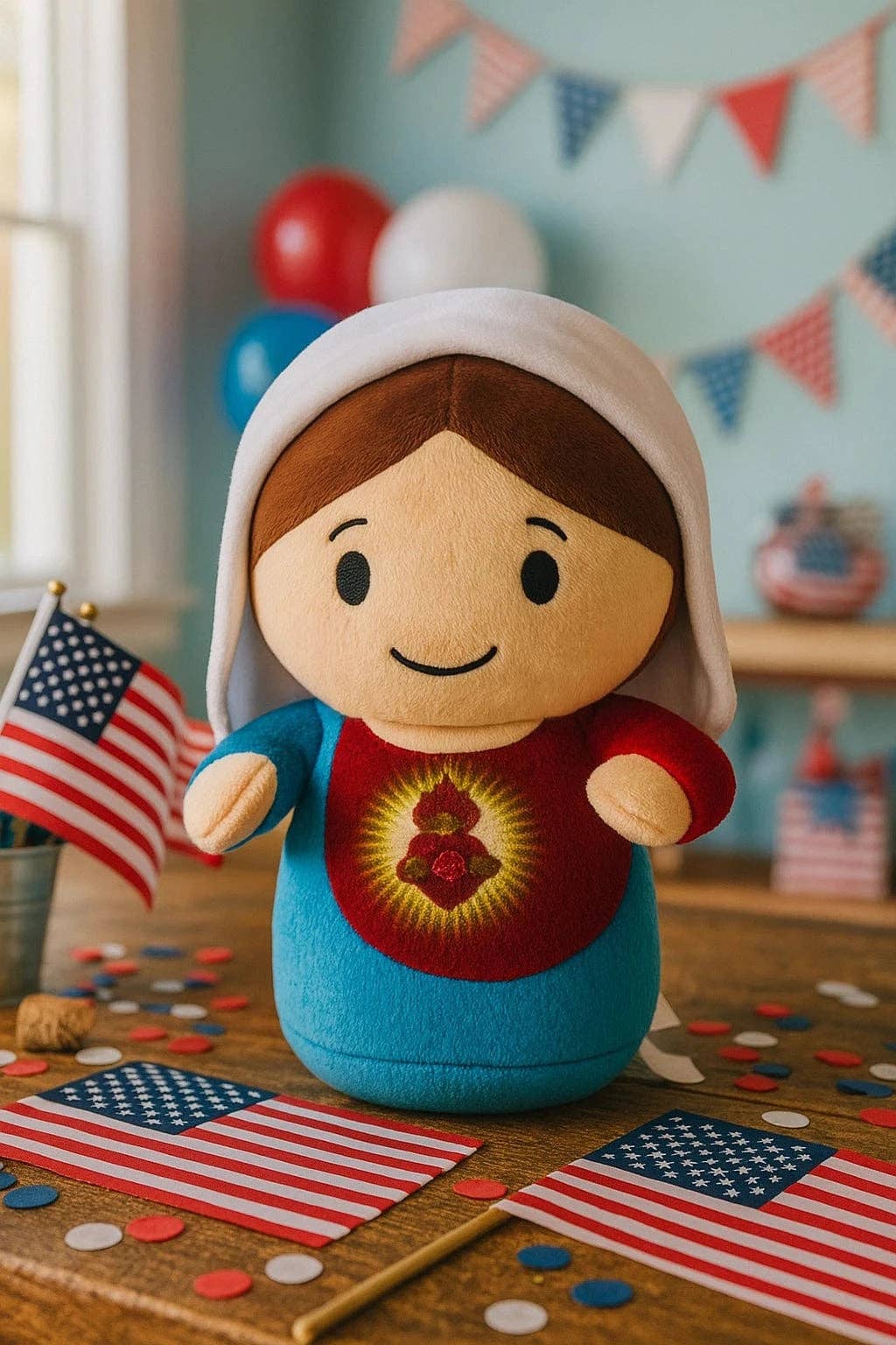 Immaculate Heart of Mary Catholic Plush Doll