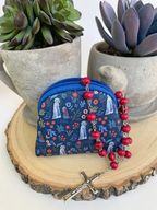 Our Lady of Lourdes Neoprene Rosary Pouch