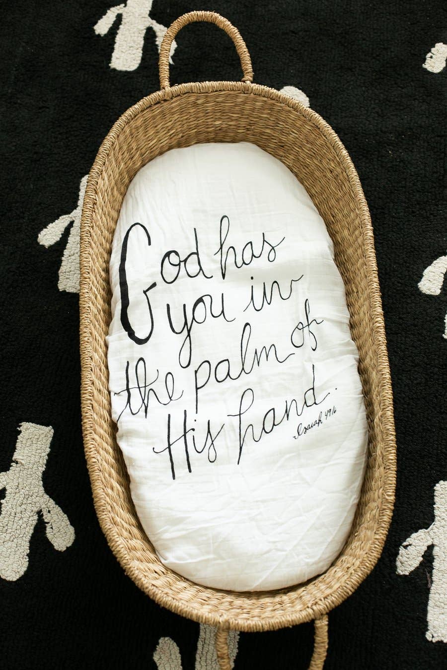Versatile Moses Basket/Bassinet/Small Cover - Isaiah 49:16