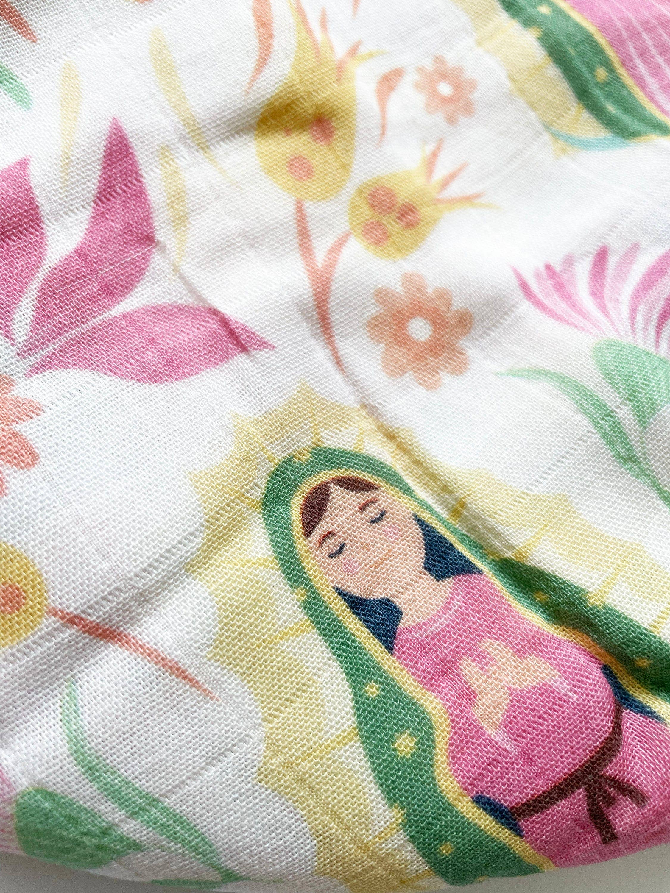 Our Lady of Guadalupe Muslin Swaddle