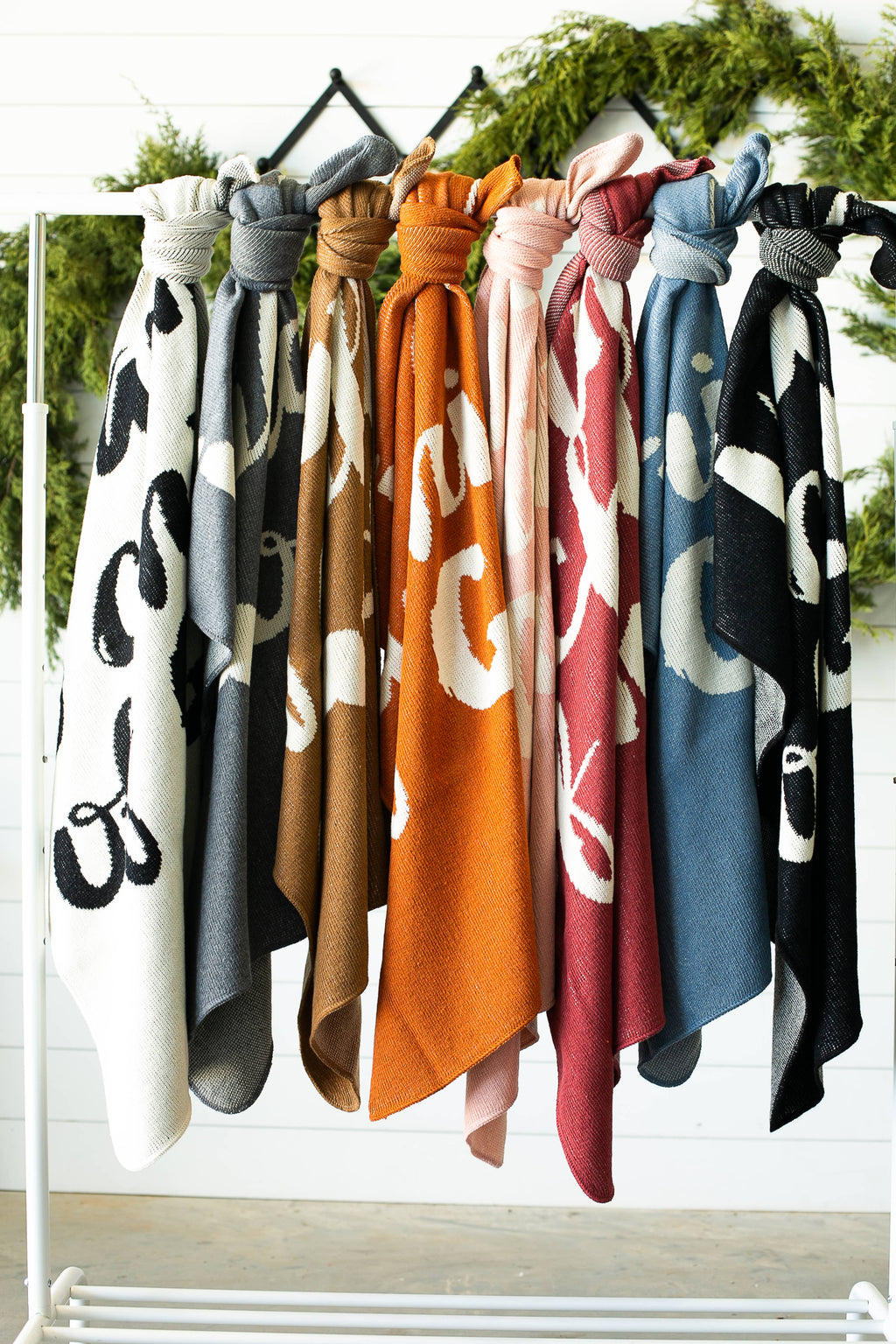 Made in the USA |Child of God Knit Throw Blanket Script