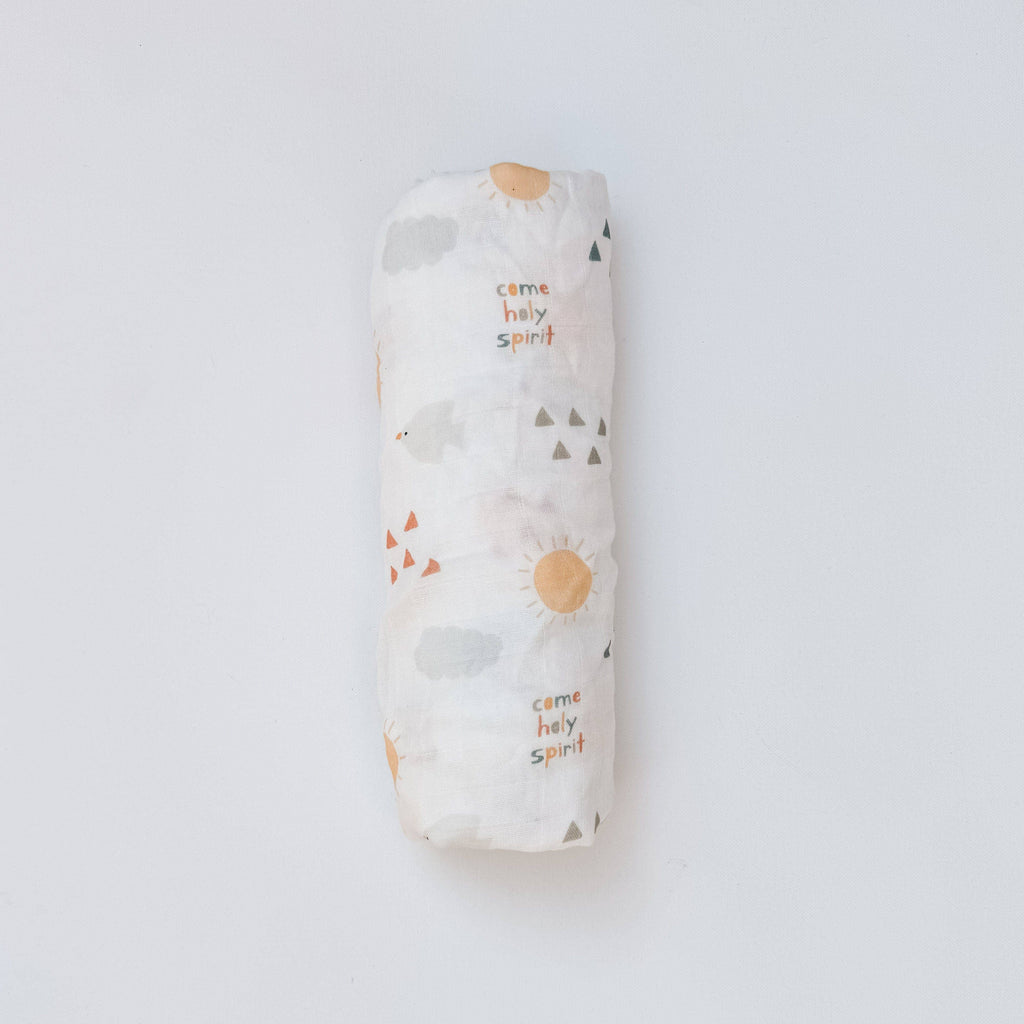 Come Holy Spirit - Catholic  Muslin Swaddle