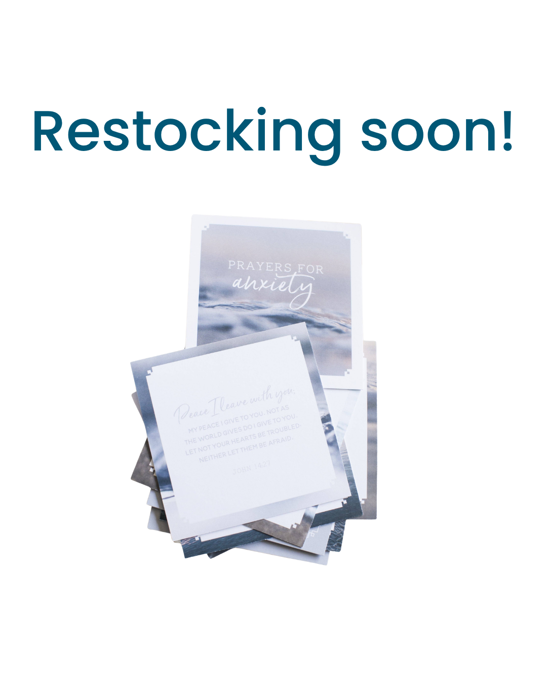 Prayers For Anxiety Verse Card Set