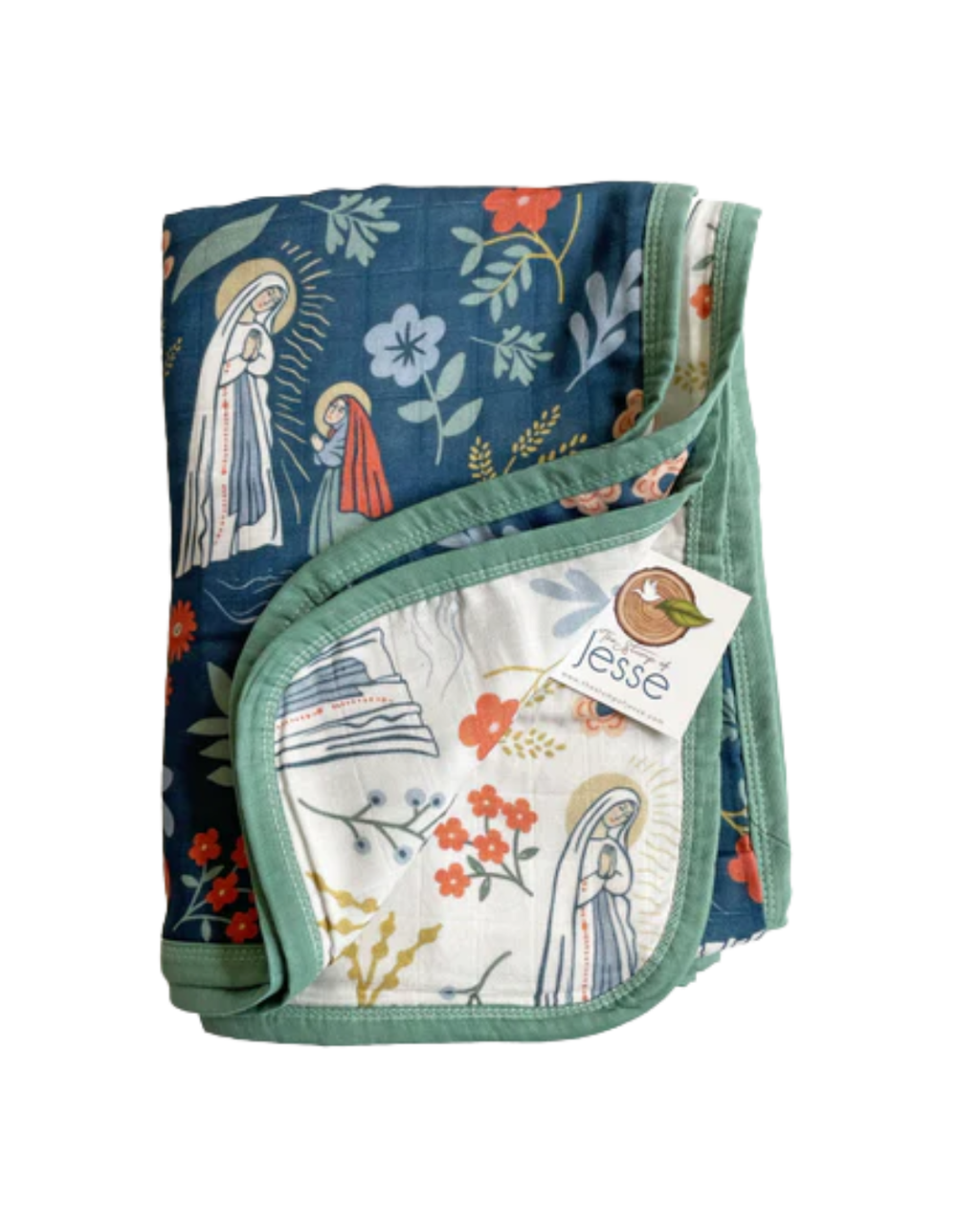Our Lady of Lourdes & St. Bernadette Blanket