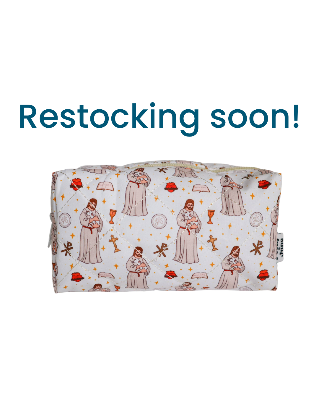 Jesus The Good Shepherd Quilted Pouch
